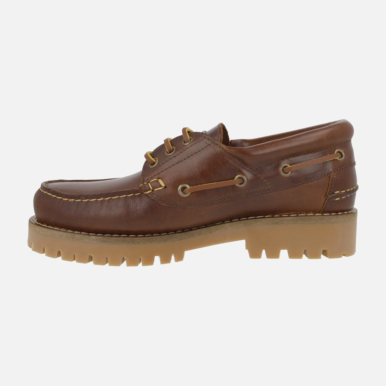Nauticos clásicos para hombre en piel marrón - Image 4