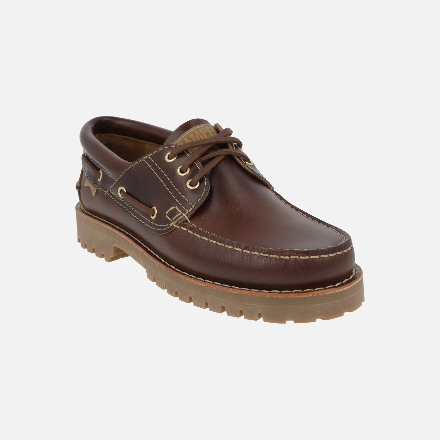 Náuticos de piel marrón para hombre Camper - Image 2