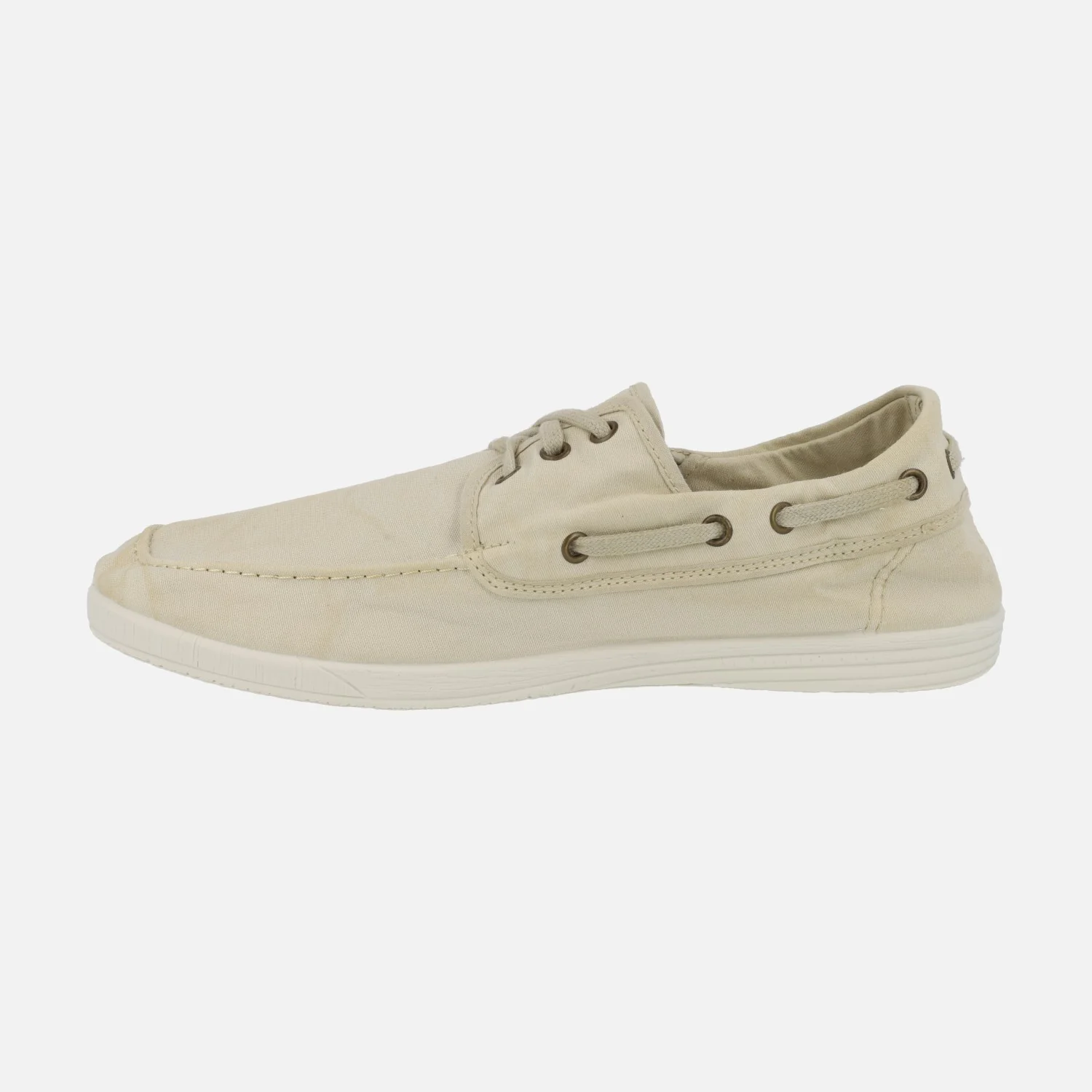Naúticos para hombre Elbrus en algodón natural color beige - Image 3