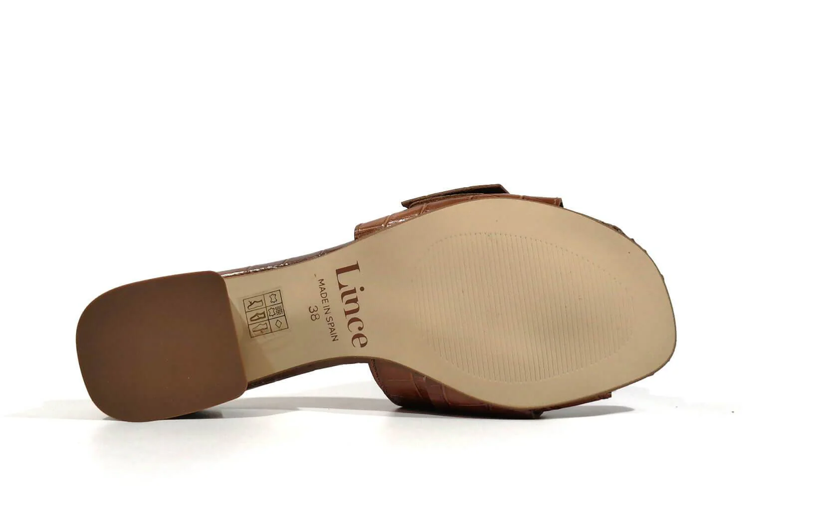 Palas de piel en grabado coco con maxi hebilla de madera - Image 7