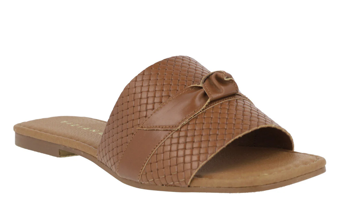 Palas de piel trenzada con nudo y lazo - Image 2
