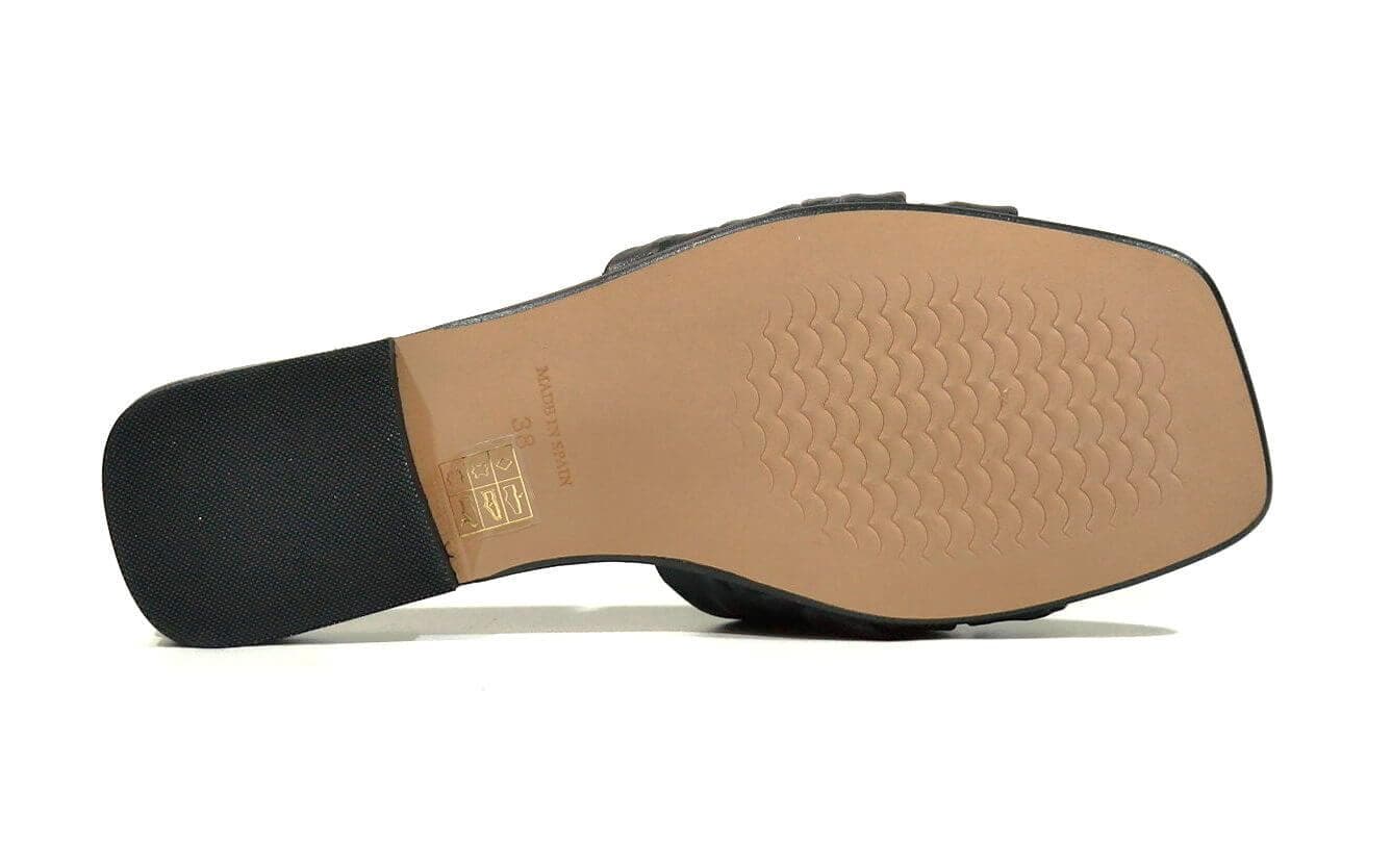 Palas en piel con tiras entrelazadas Sofia - Image 6