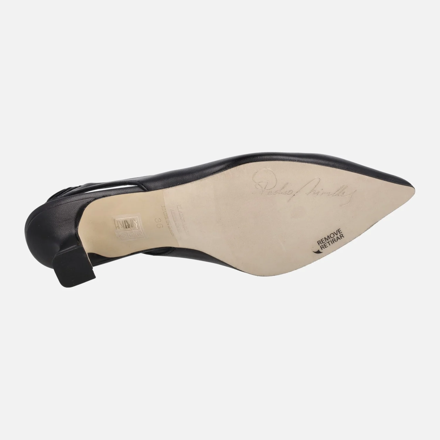 Salones destalonados de piel con tacones midi Mandalay - Image 10