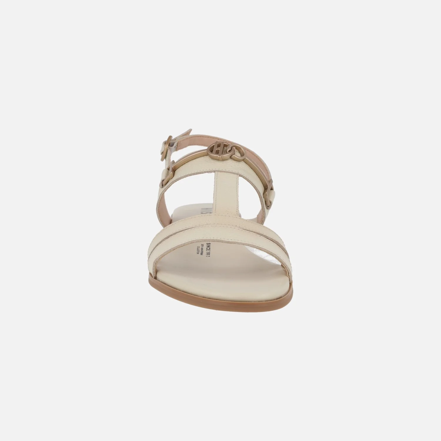 Sandalias bajas de piel con adorno metálico - Image 11