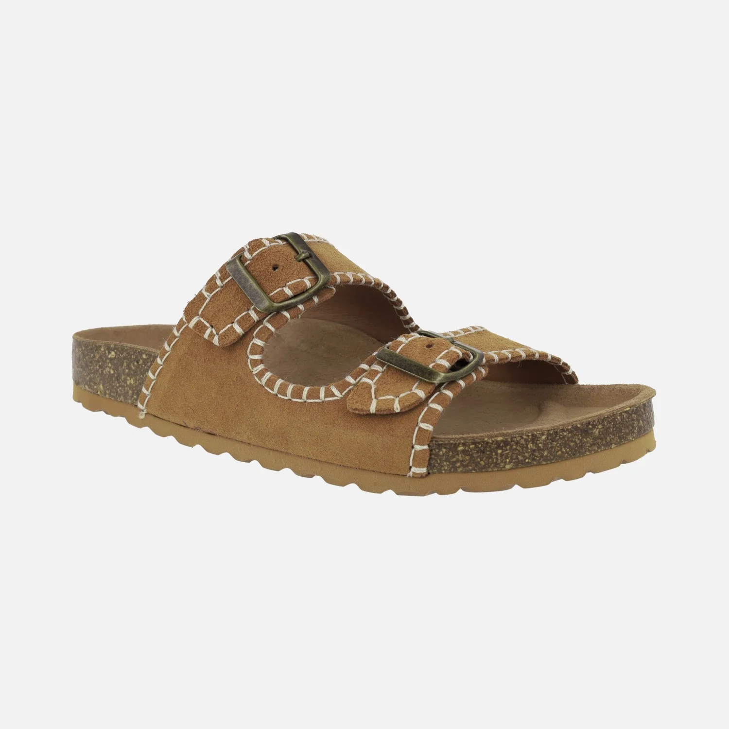 Sandalias Bio con hebillas y pespunteado - Image 2