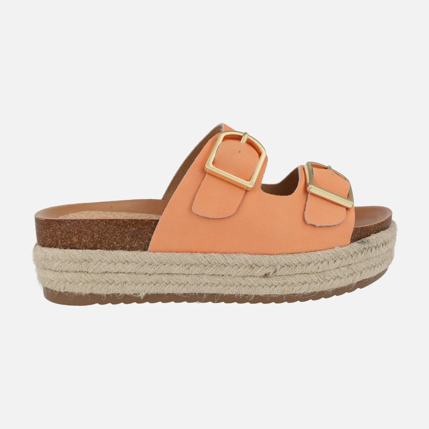Sandalias bio con hebillas y plataforma de yute Perla - Image 11
