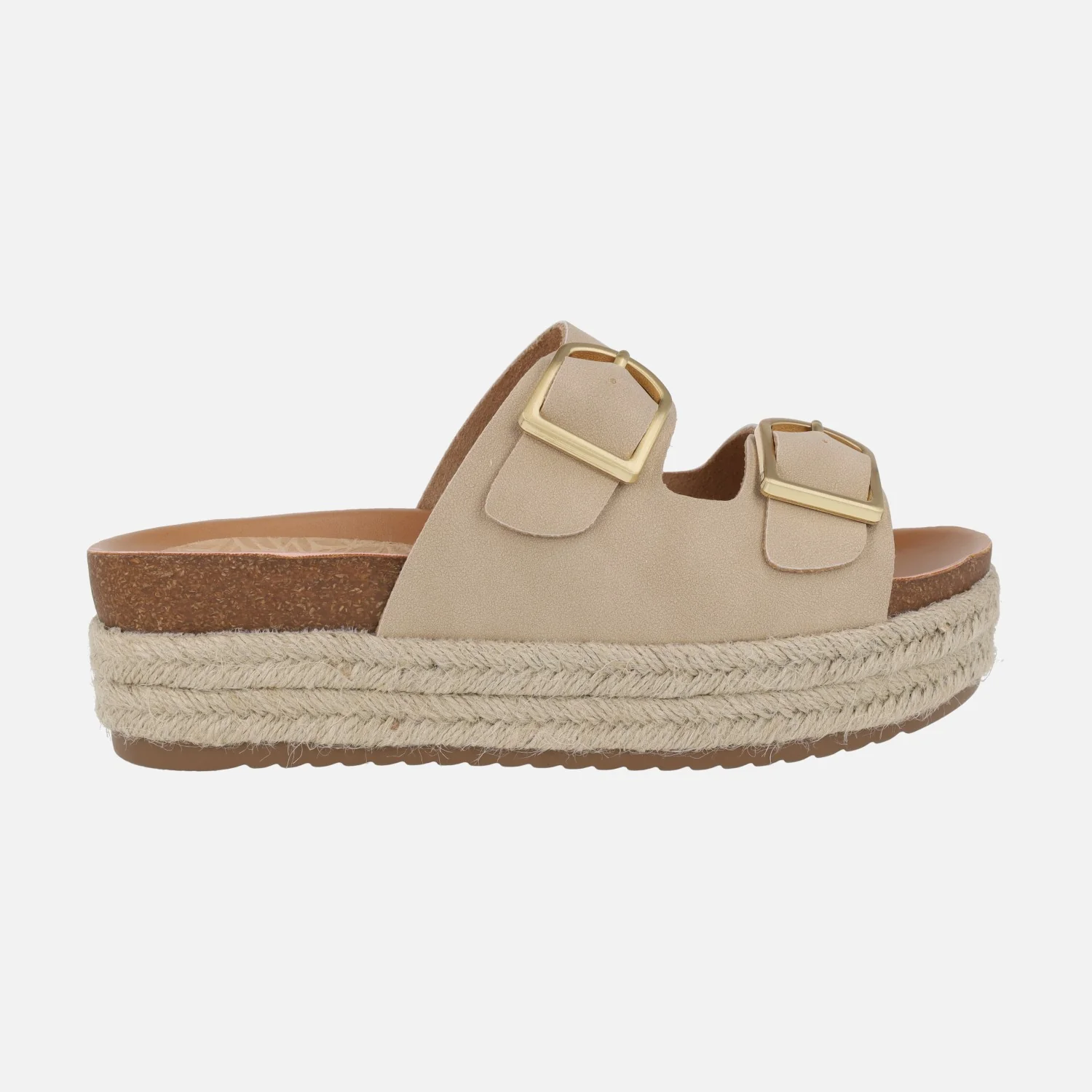 Sandalias bio con hebillas y plataforma de yute Perla - Image 6