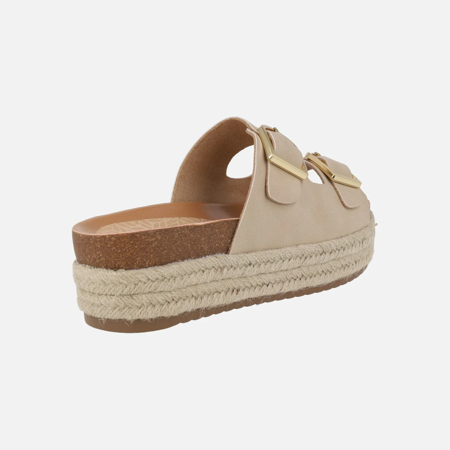 Sandalias bio con hebillas y plataforma de yute Perla - Image 9