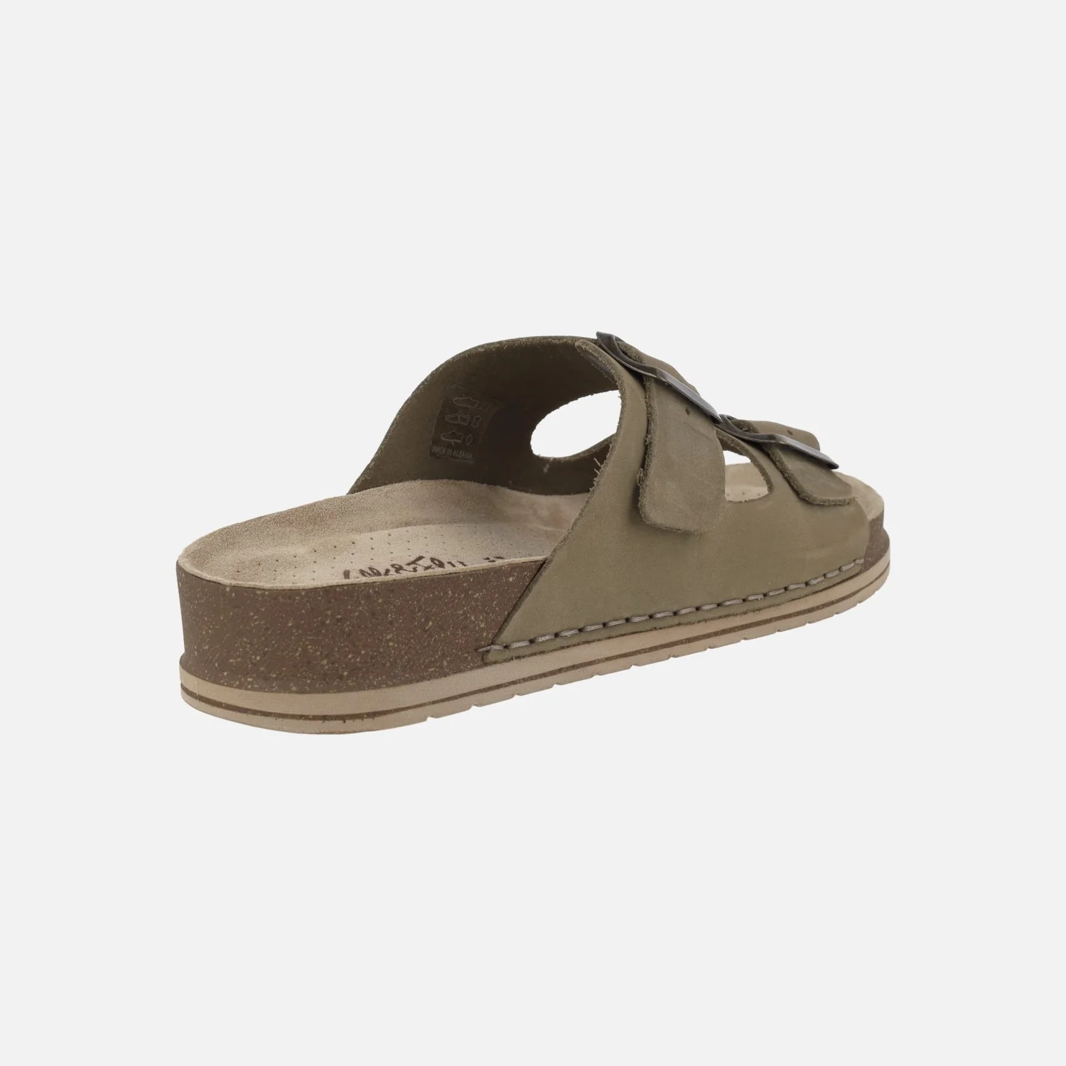 Sandalias bio en piel nobuck con hebillas - Image 10