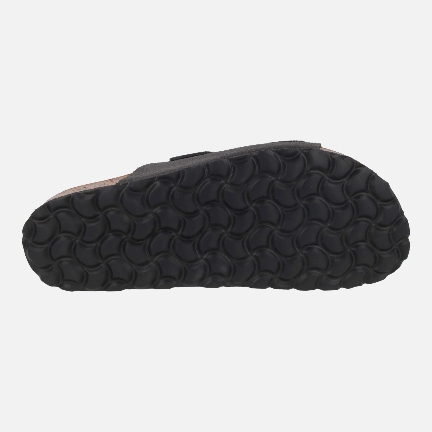 Sandalias bio en serraje gris con hebillas metálicas - Image 6