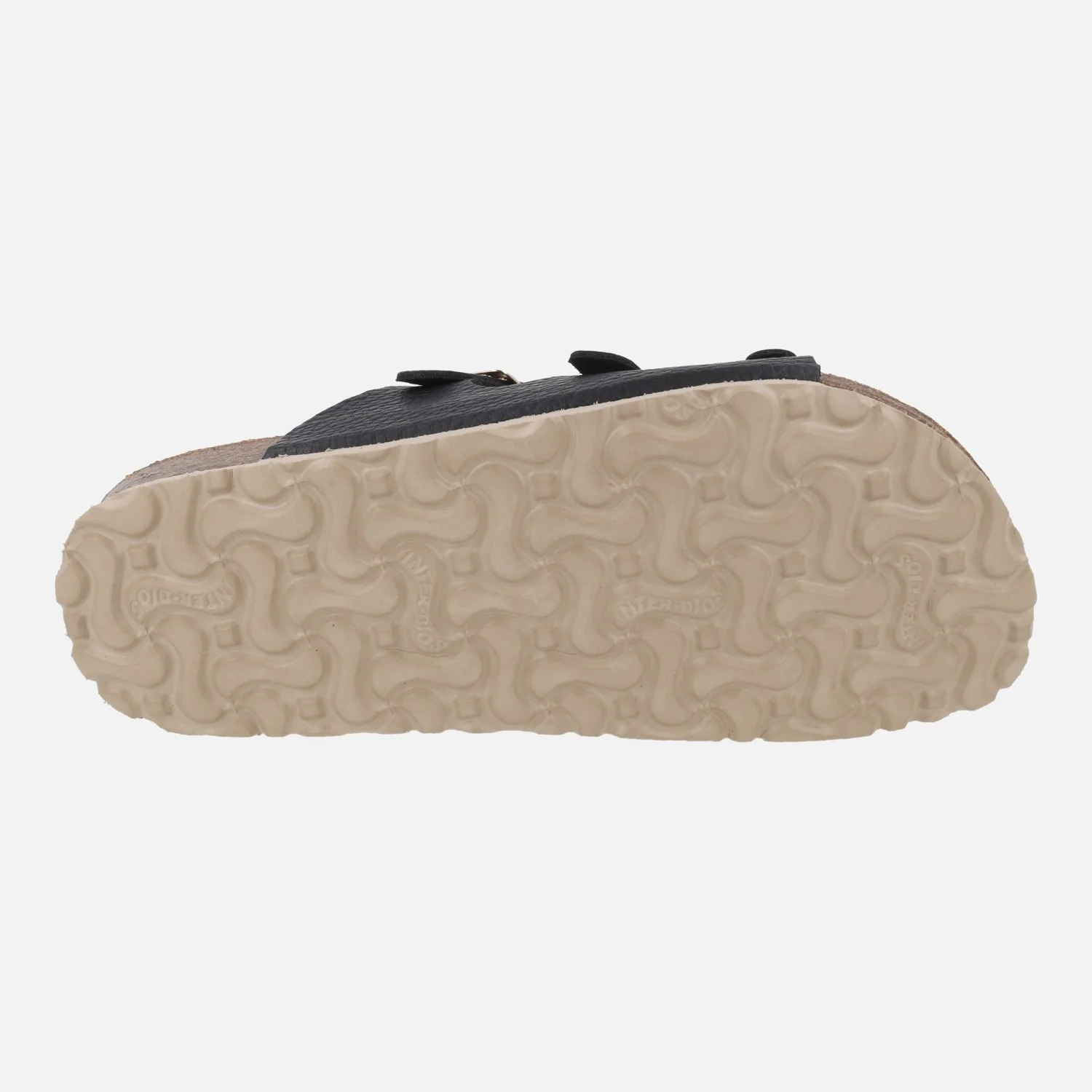 Sandalias bios en piel negra con 3 hebillas - Image 6
