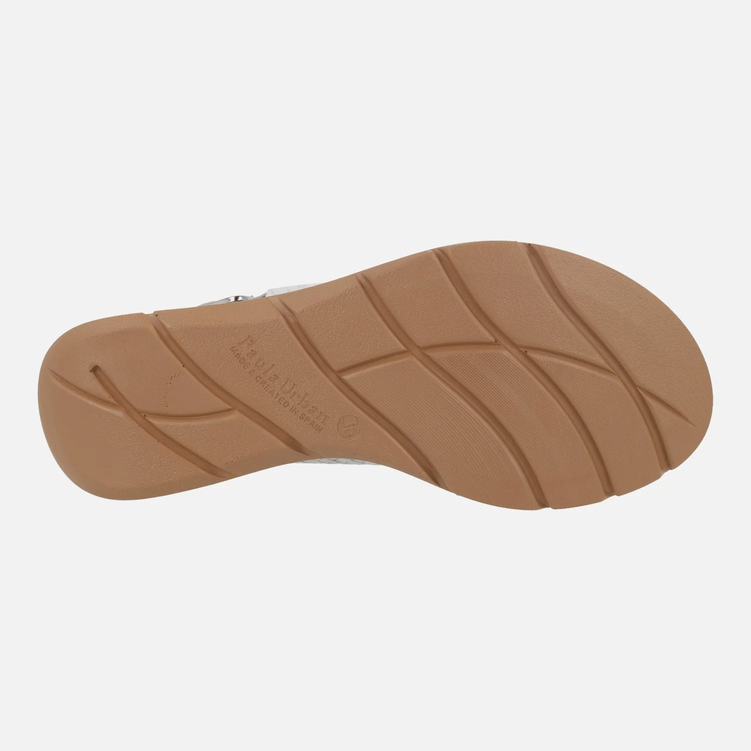 Sandalias blancas de piel efecto trenzado - Image 6