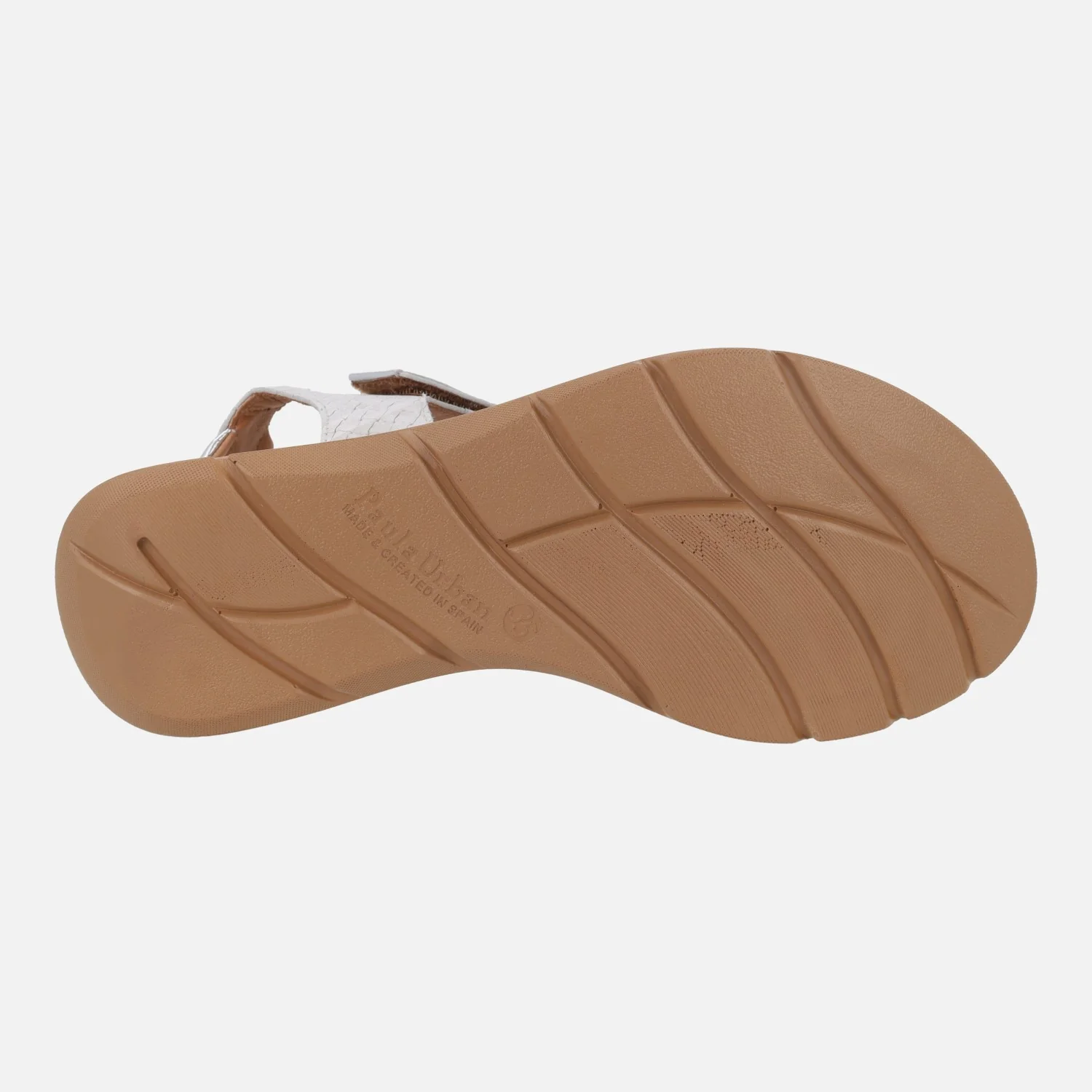 Sandalias blancas de piel efecto trenzado con cierre de velcro - Image 6