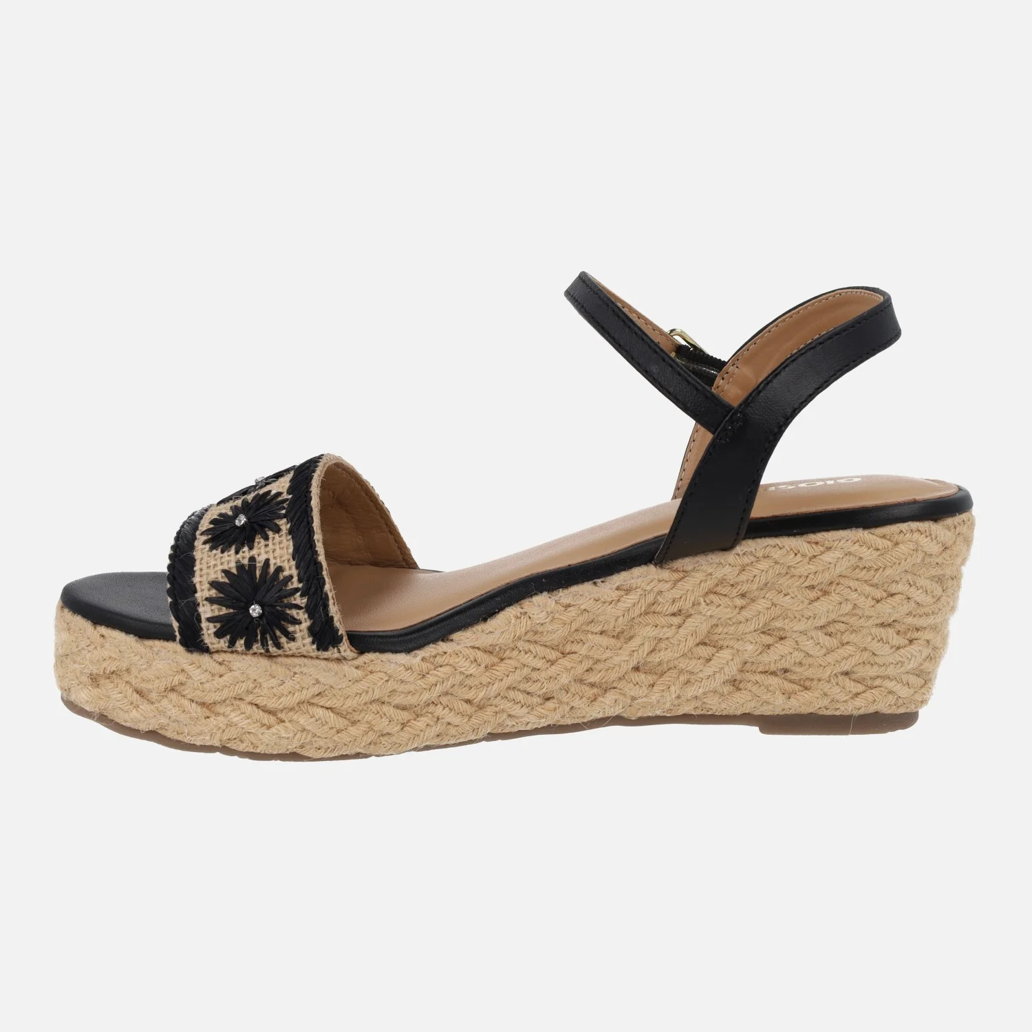 Sandalias Candia en rafia con bordados - Image 9