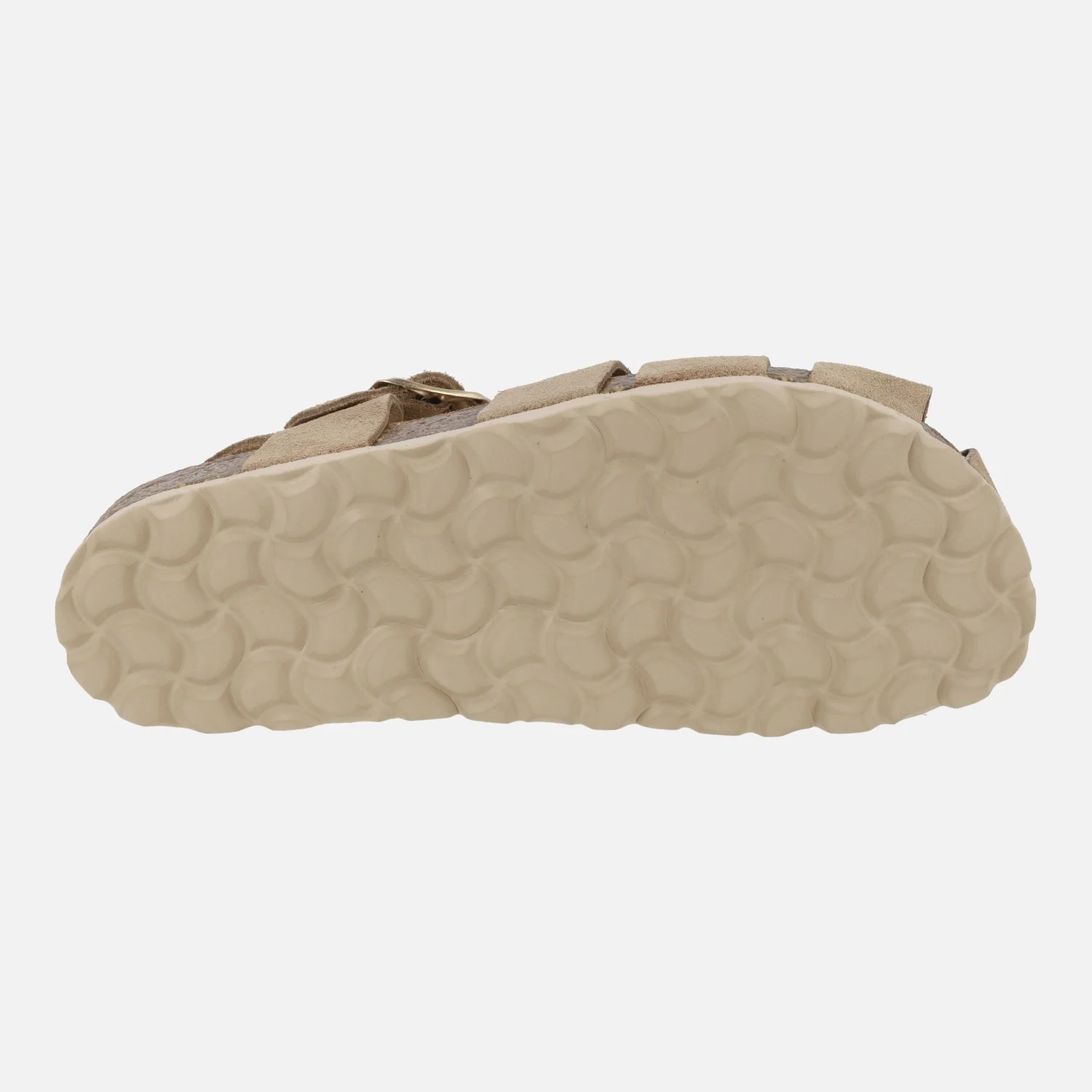 Sandalias cangrejeras bio en serraje beige taupe - Image 6