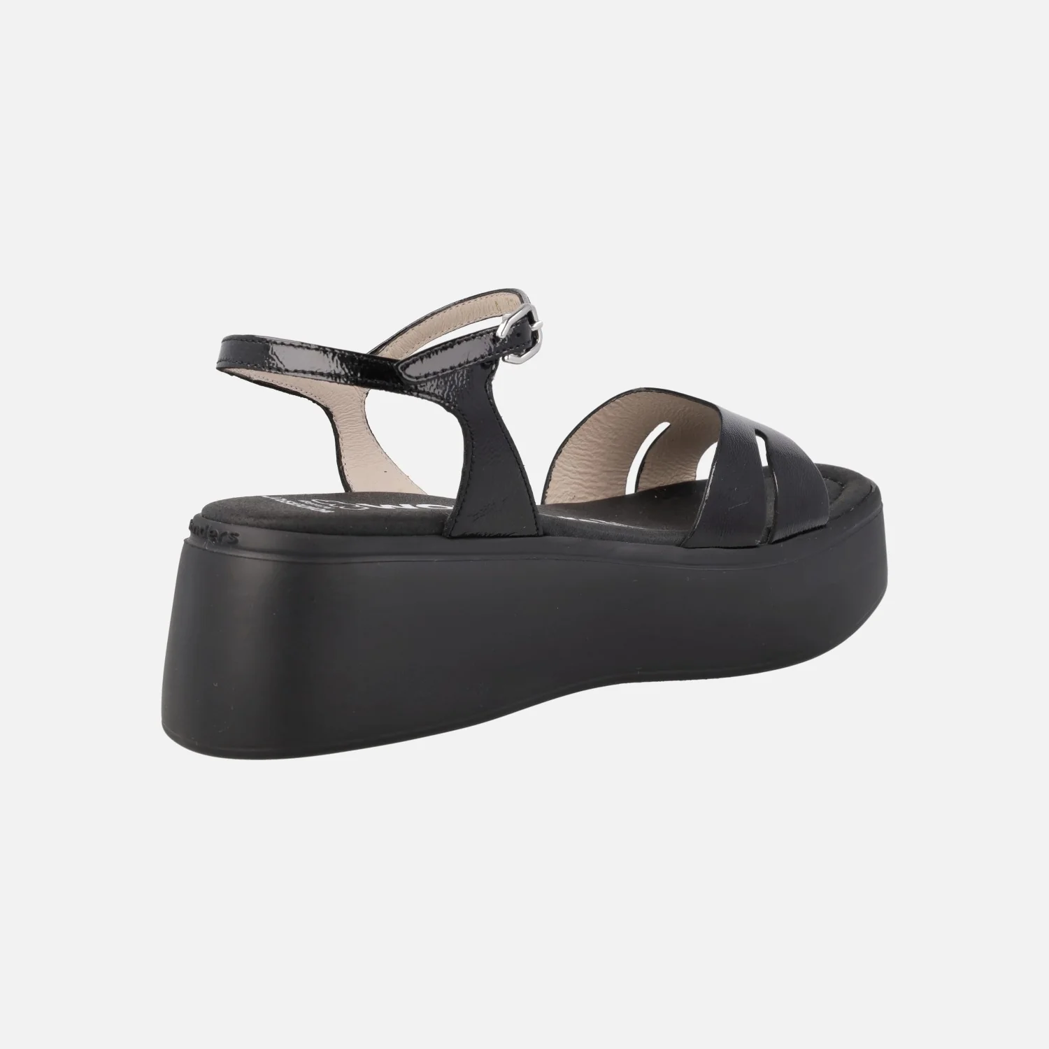 Sandalias Celina en charol negro con plataforma - Image 5