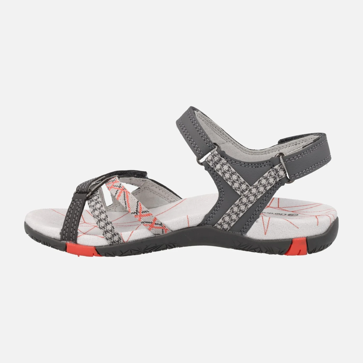 Sandalias Chiruca para mujer con cierre de velcros Valencia 18 gris - Image 3