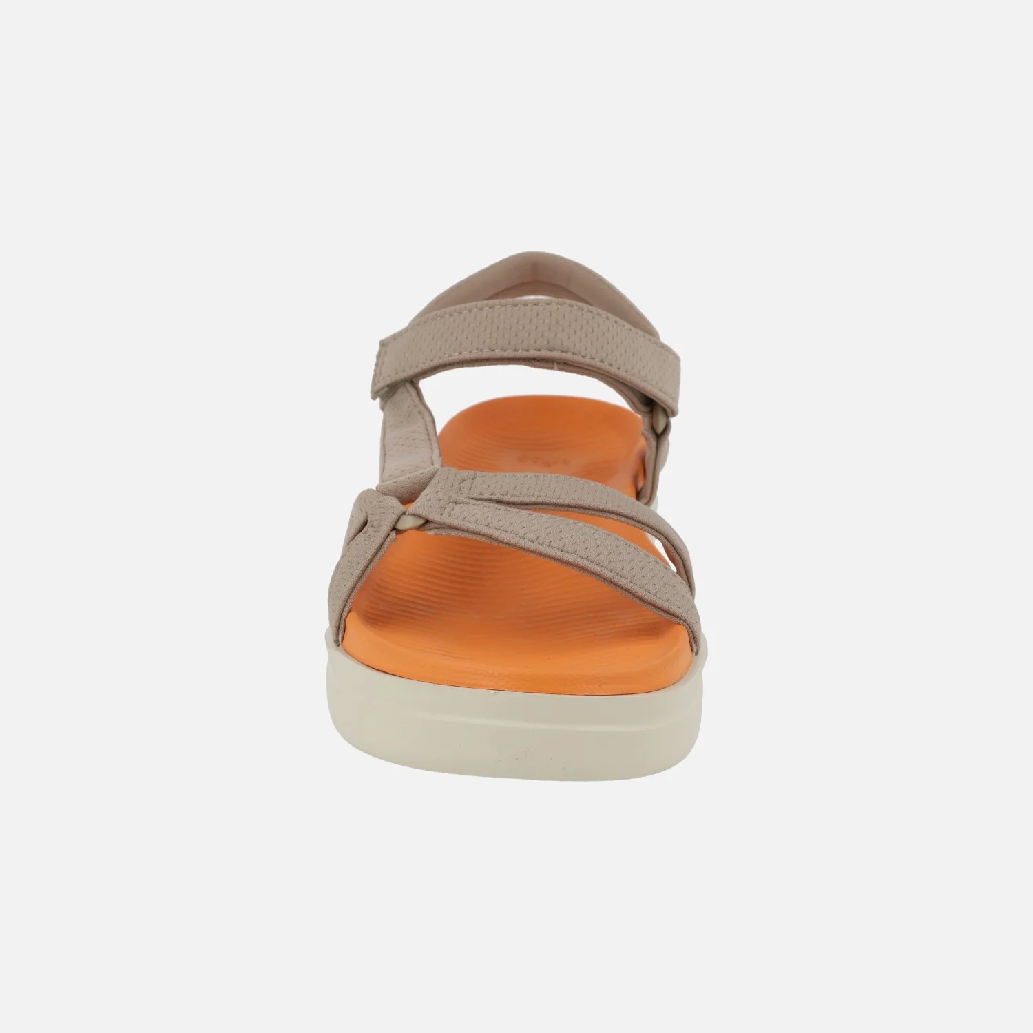 Sandalias Claire en tejido taupe con cierre de velcros - Image 5