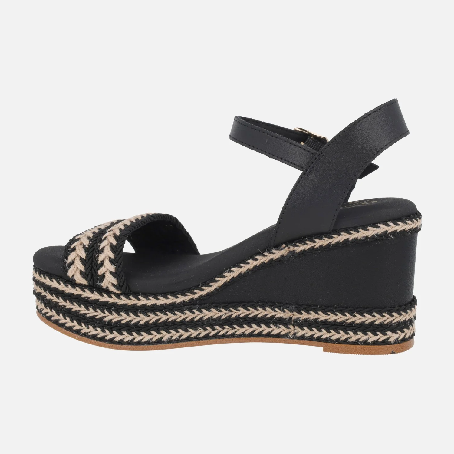 Sandalias combinadas Arambol con pulsera al tobillo y cuña - Image 3