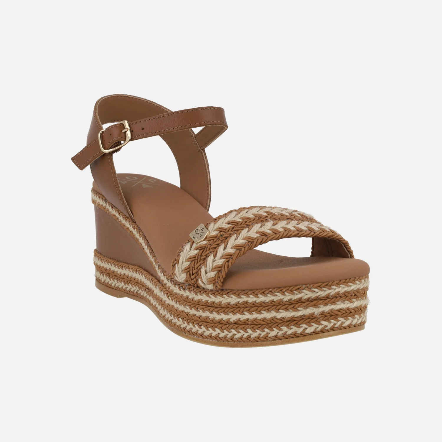 Sandalias combinadas Arambol con pulsera al tobillo y cuña - Image 8
