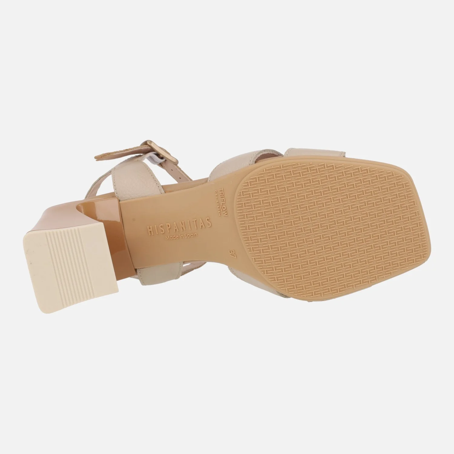 Sandalias combinadas de piel con adorno de hebilla - Image 10