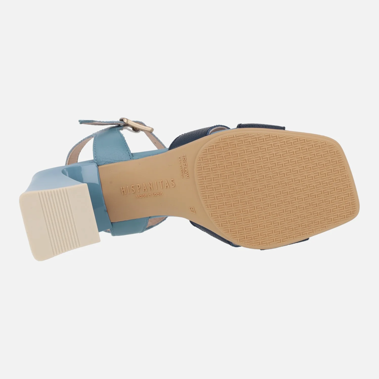 Sandalias combinadas de piel con adorno de hebilla - Image 15