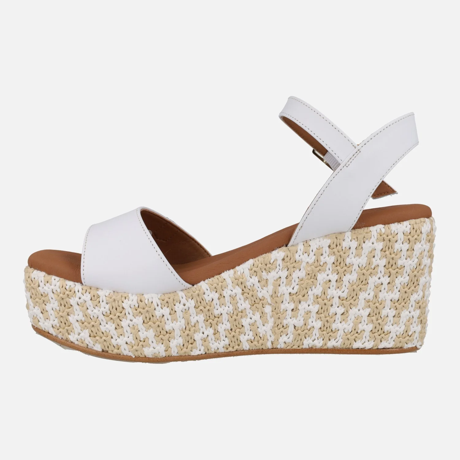 Sandalias con cuña de rafia Akumal Bombay - Image 3