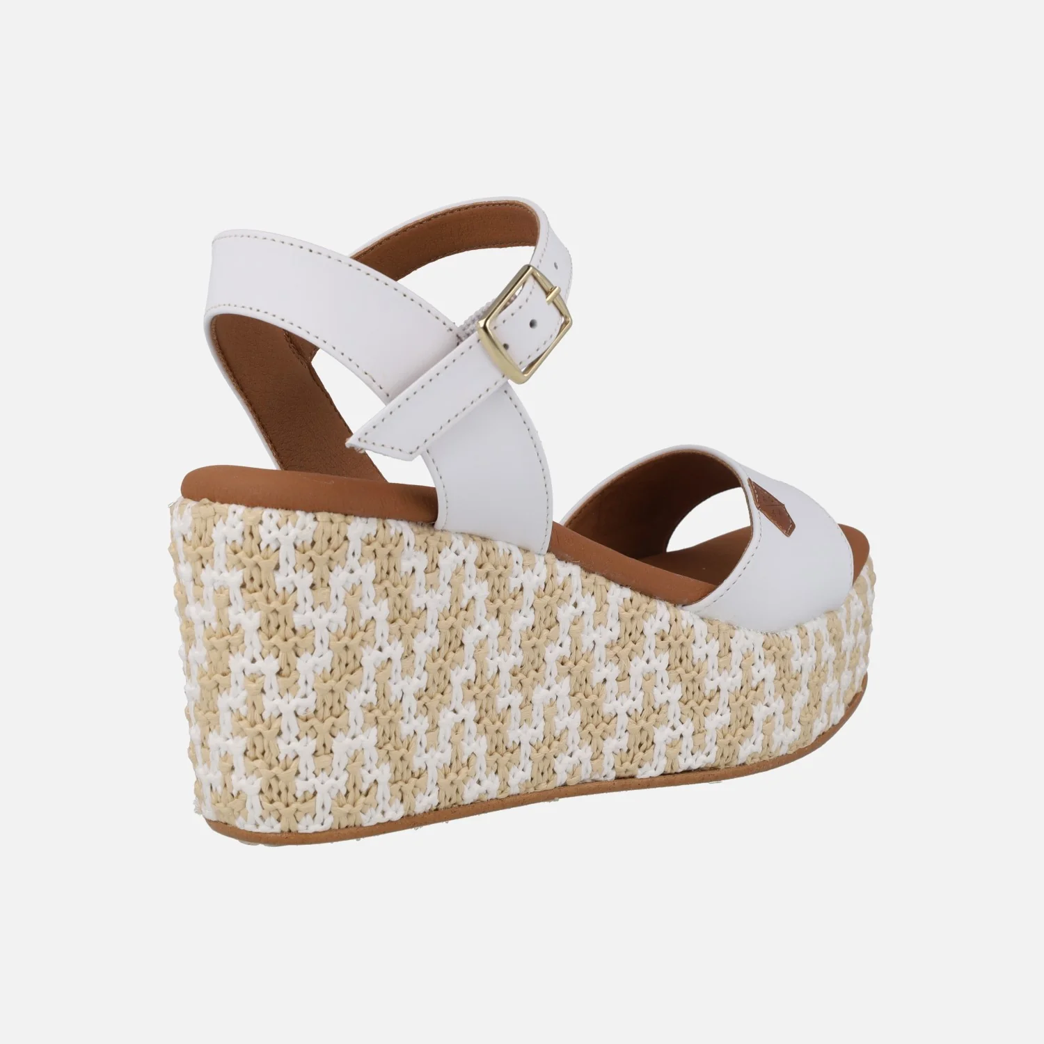 Sandalias con cuña de rafia Akumal Bombay - Image 4