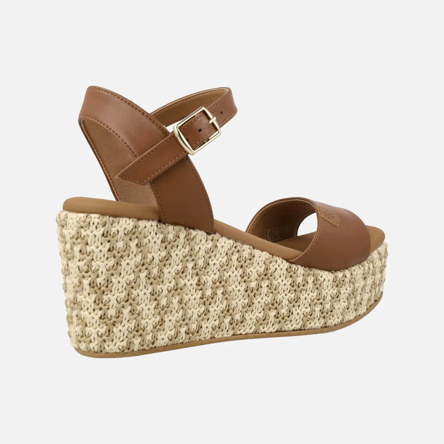 Sandalias con cuña de rafia Akumal Bombay - Image 9