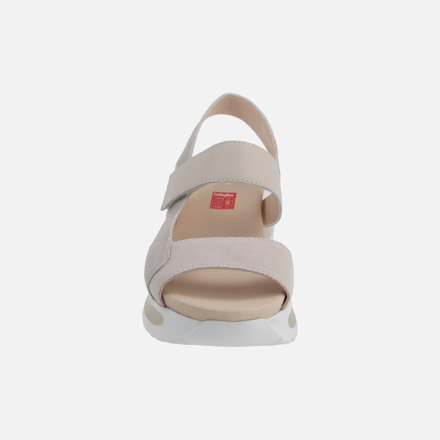 Sandalias confort Berta en combinado beige y oro - Image 5