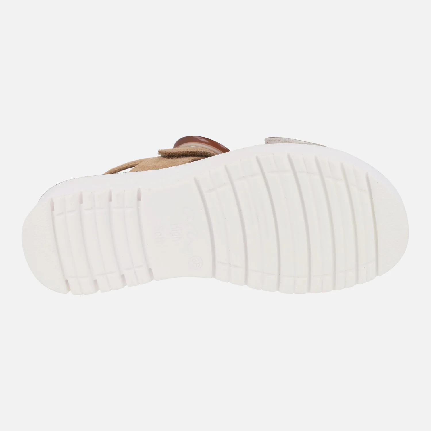 Sandalias confort con cierre de velcro en combinado hielo/cuero - Image 6