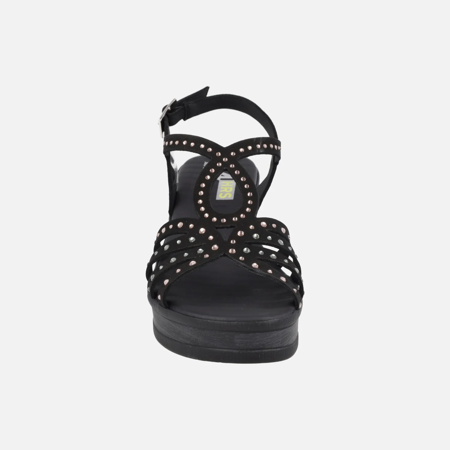 Sandalias de ante con plataforma y strass de colores - Image 10