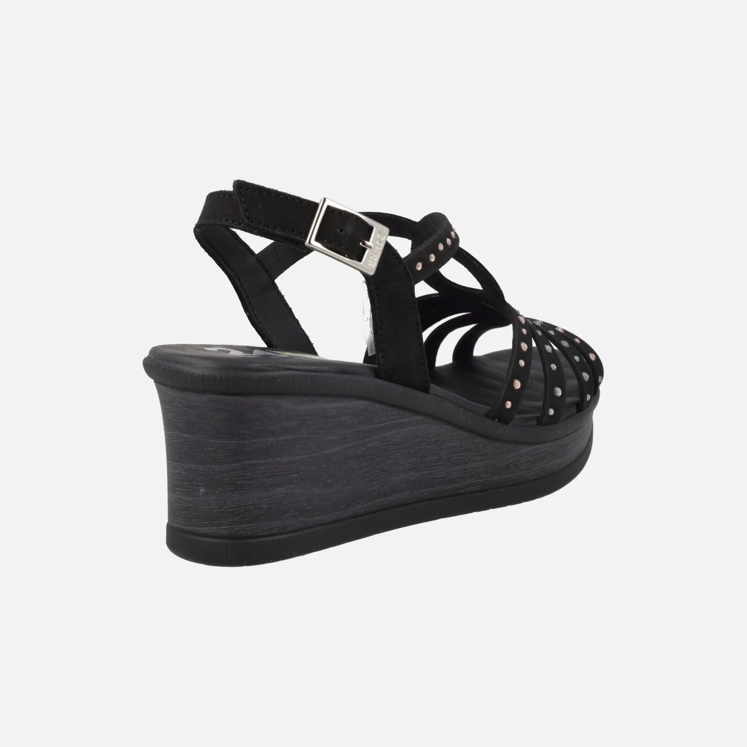 Sandalias de ante con plataforma y strass de colores - Image 11