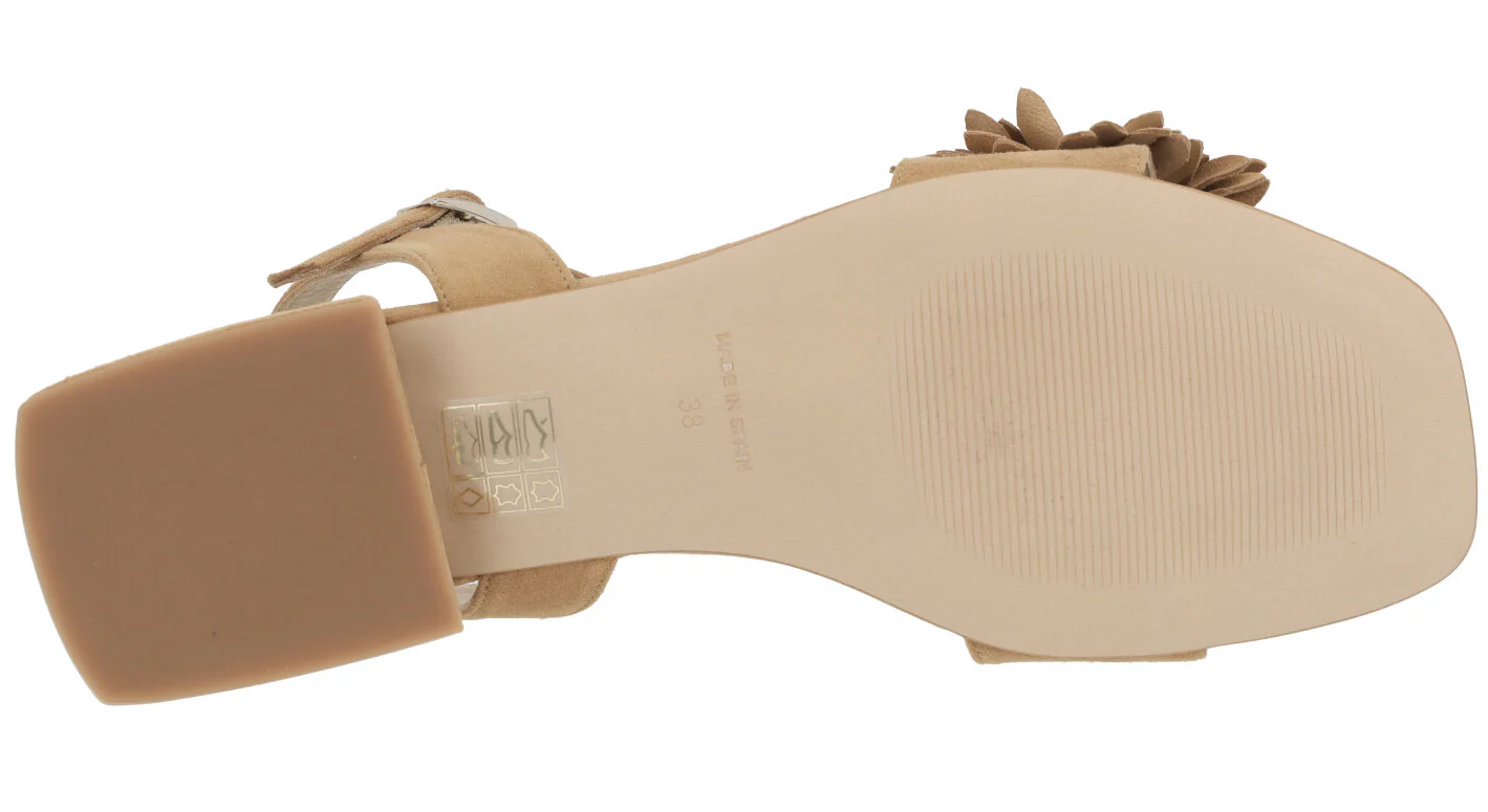 Sandalias de ante con adorno de flor para mujer - Image 10