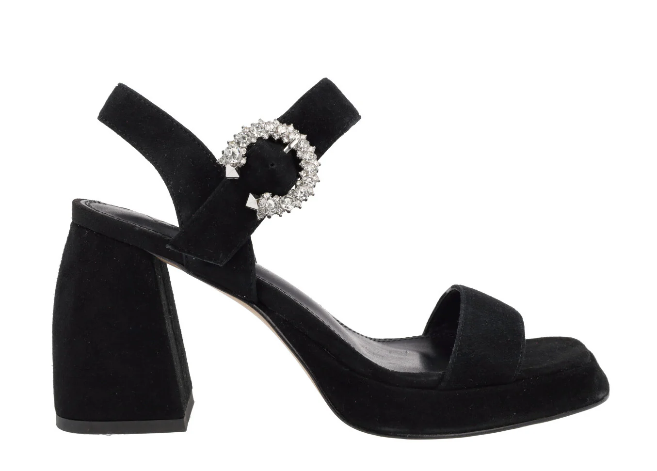 Sandalias de ante con plataforma y hebilla joya Leiba - Image 6
