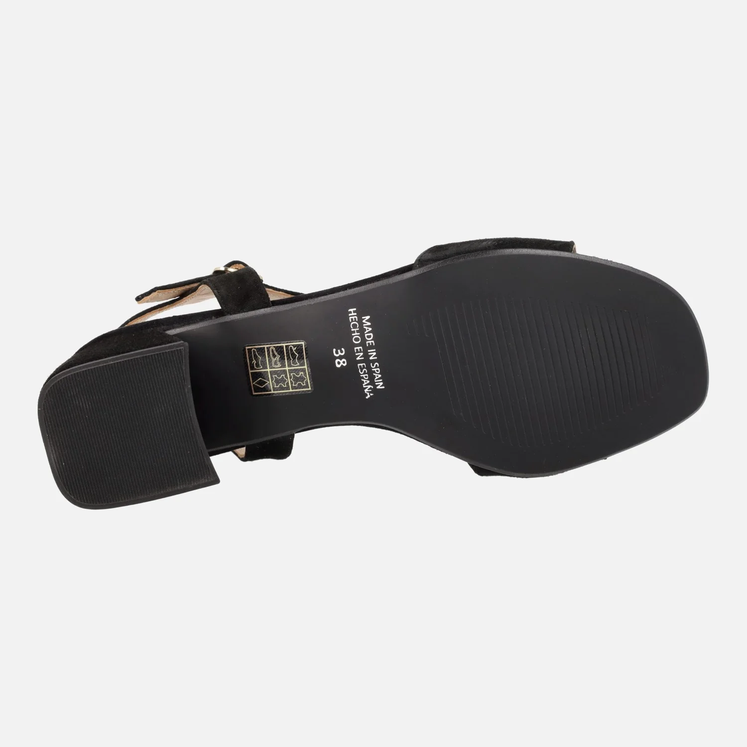 Sandalias de ante con pulsera al tobillo y tacón bajo - Image 10