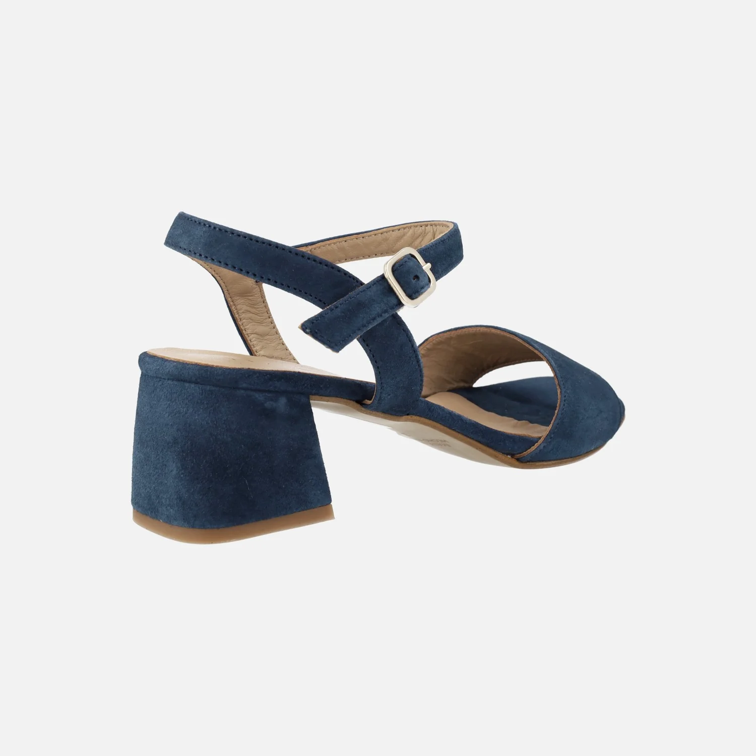 Sandalias de ante con pulsera al tobillo y tacón bajo - Image 13