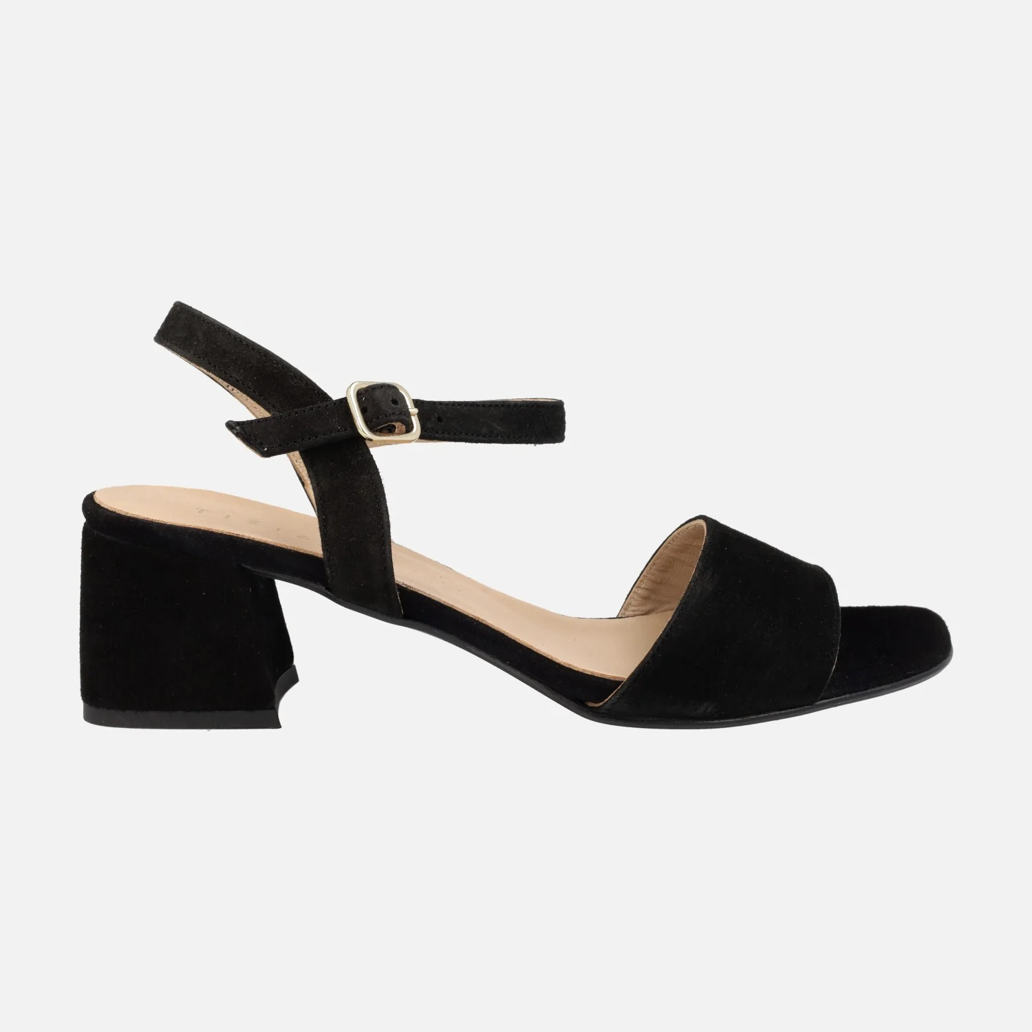 Sandalias de ante con pulsera al tobillo y tacón bajo - Image 6