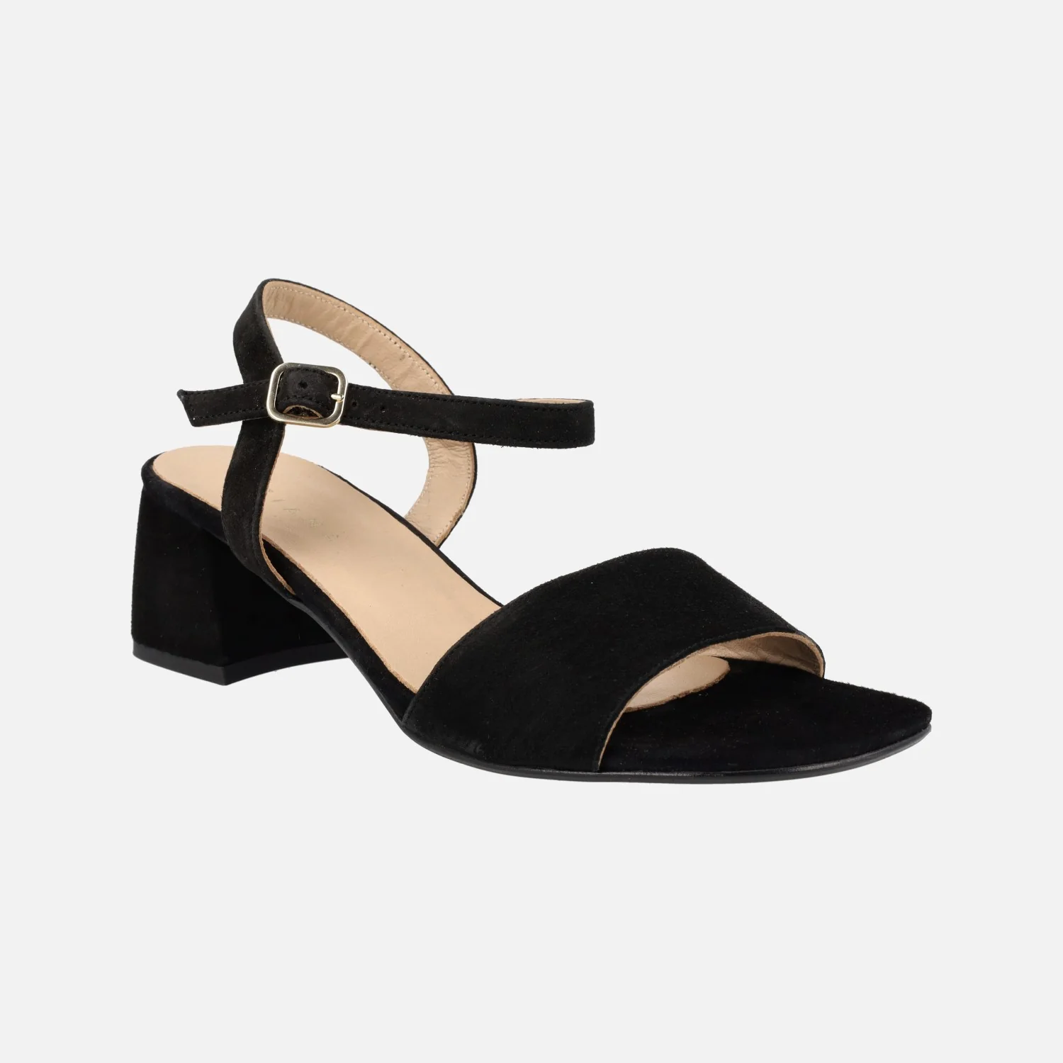 Sandalias de ante con pulsera al tobillo y tacón bajo - Image 7