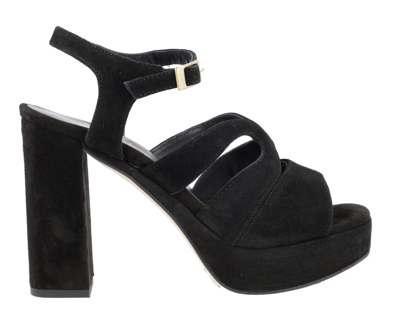 Sandalias de ante con tacón alto y plataforma - Image 7