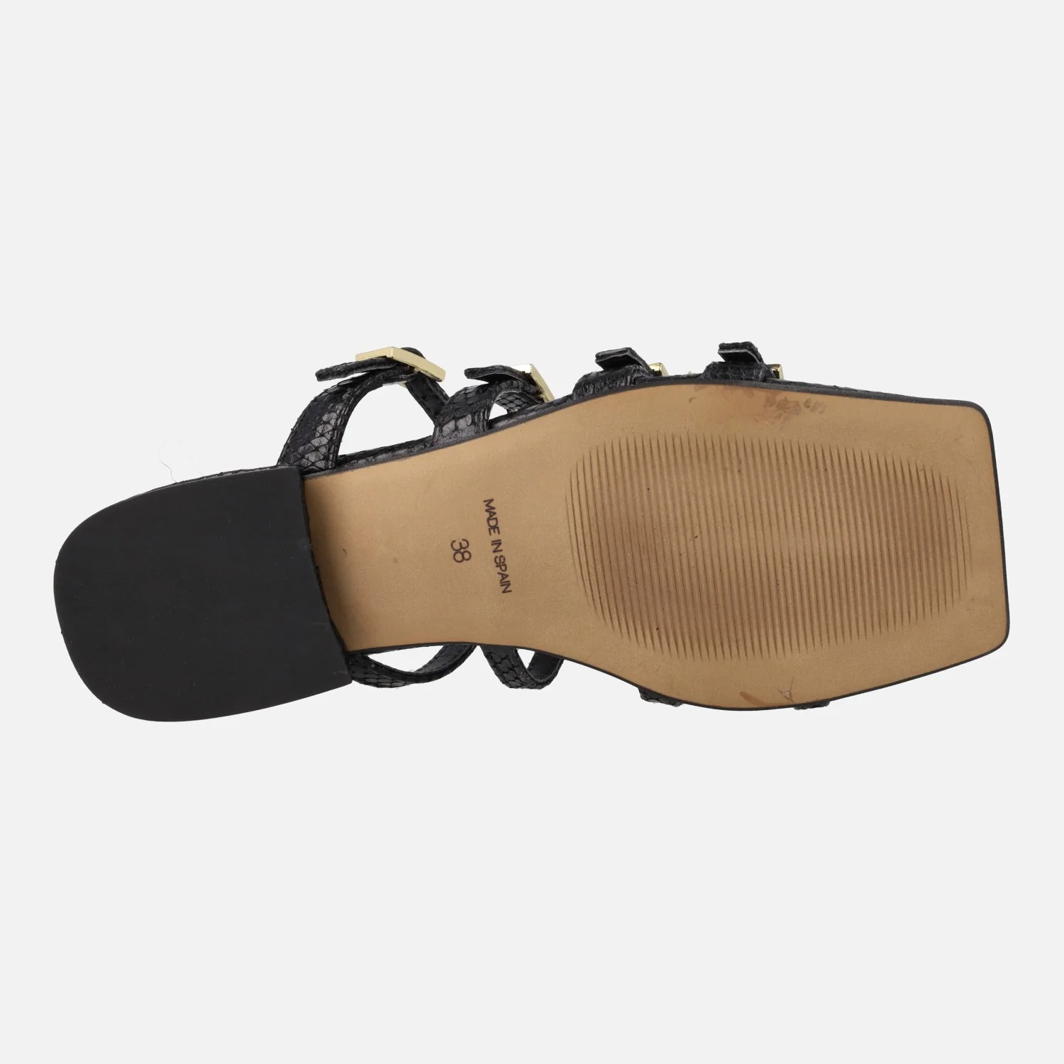 Sandalias de cuatro tiras con hebillas en print serpiente Alpe Saint Tropez - Image 5