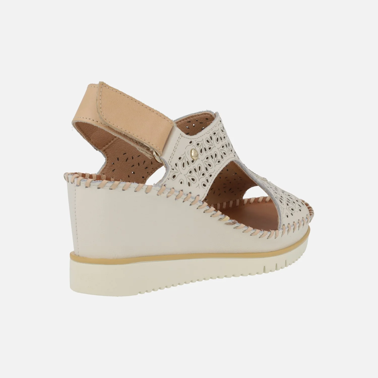 Sandalias de cuña con diseño troquelado y cierre de velcro Aguadulce - Image 10