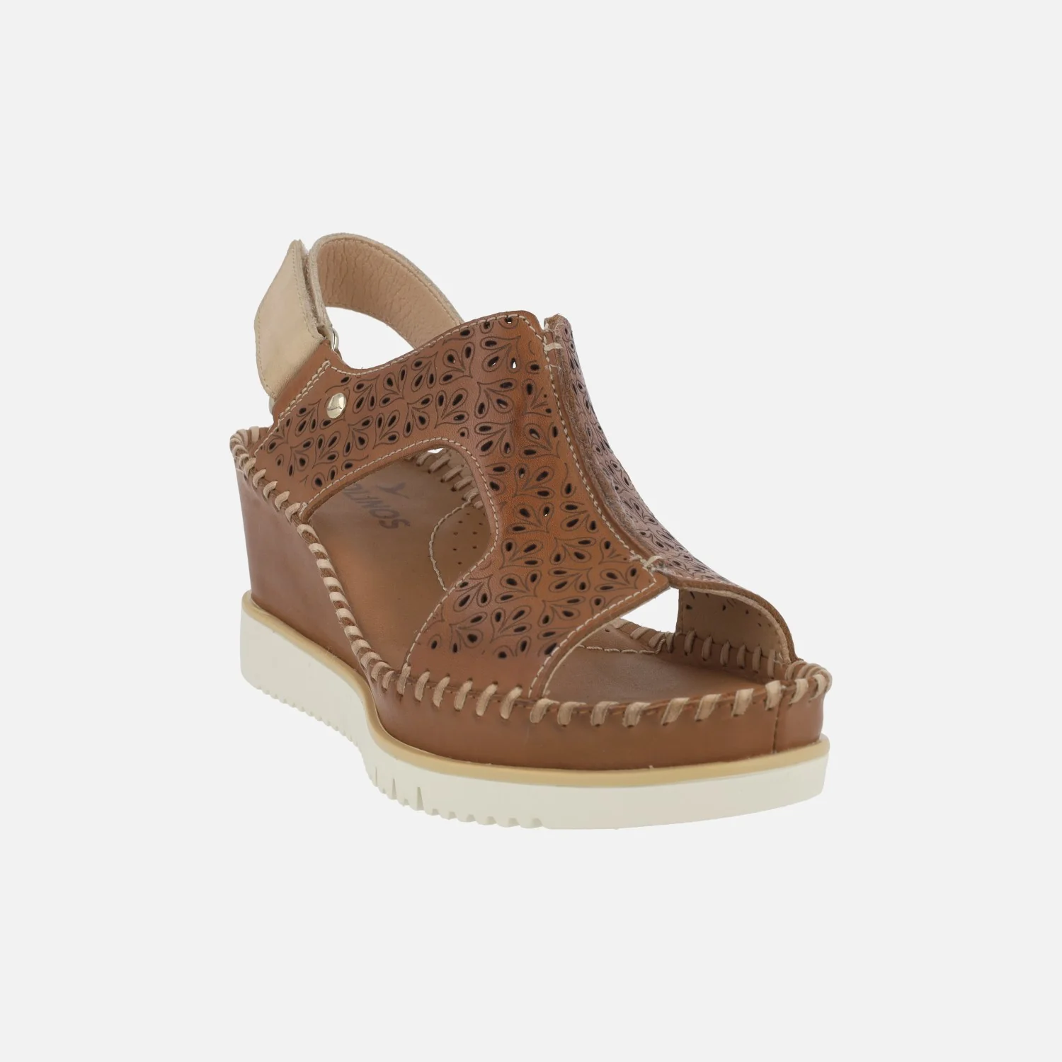 Sandalias de cuña con diseño troquelado y cierre de velcro Aguadulce - Image 2
