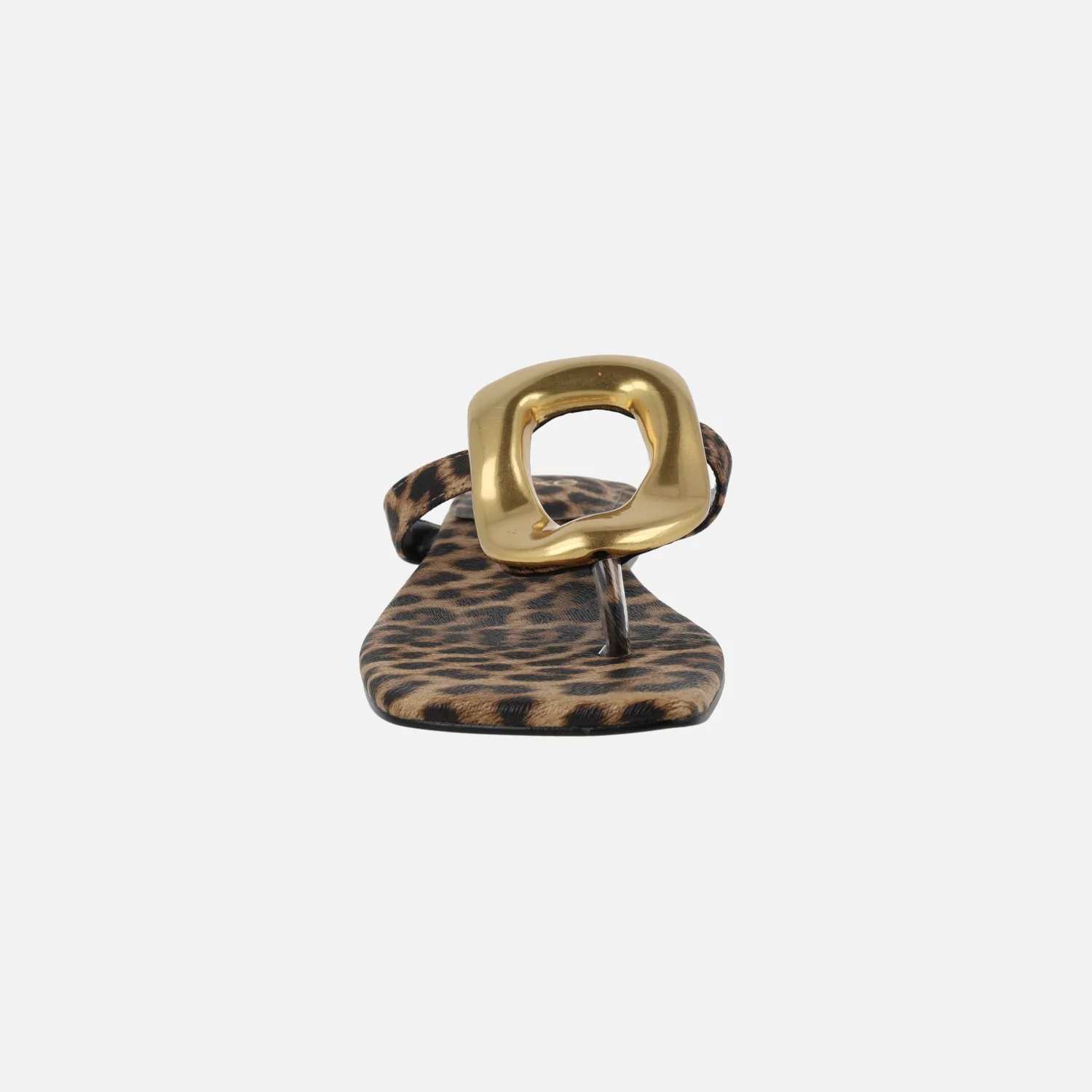 Sandalias de dedo Storm Leopardo con adorno metálico dorado - Image 5