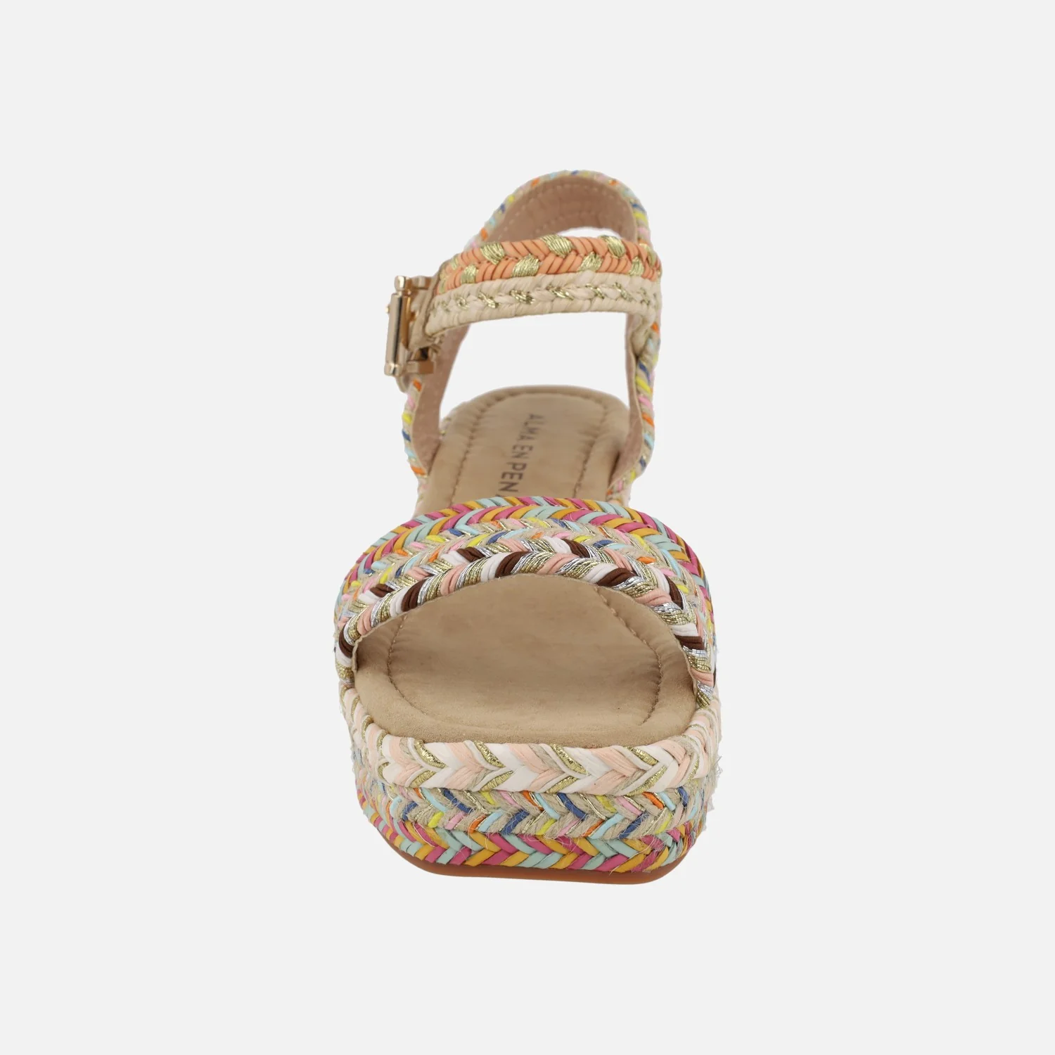 Sandalias de esparto multicolor con pulsera al tobillo - Image 5