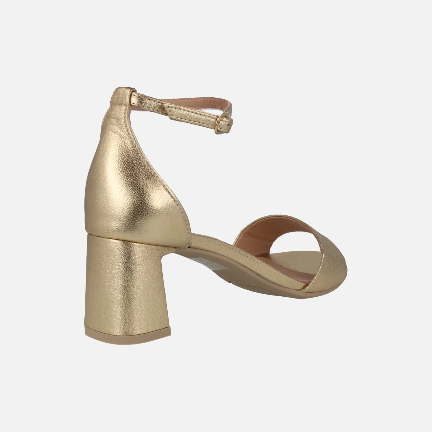 Sandalias de mujer en dorado con talón cerrado Layna - Image 4