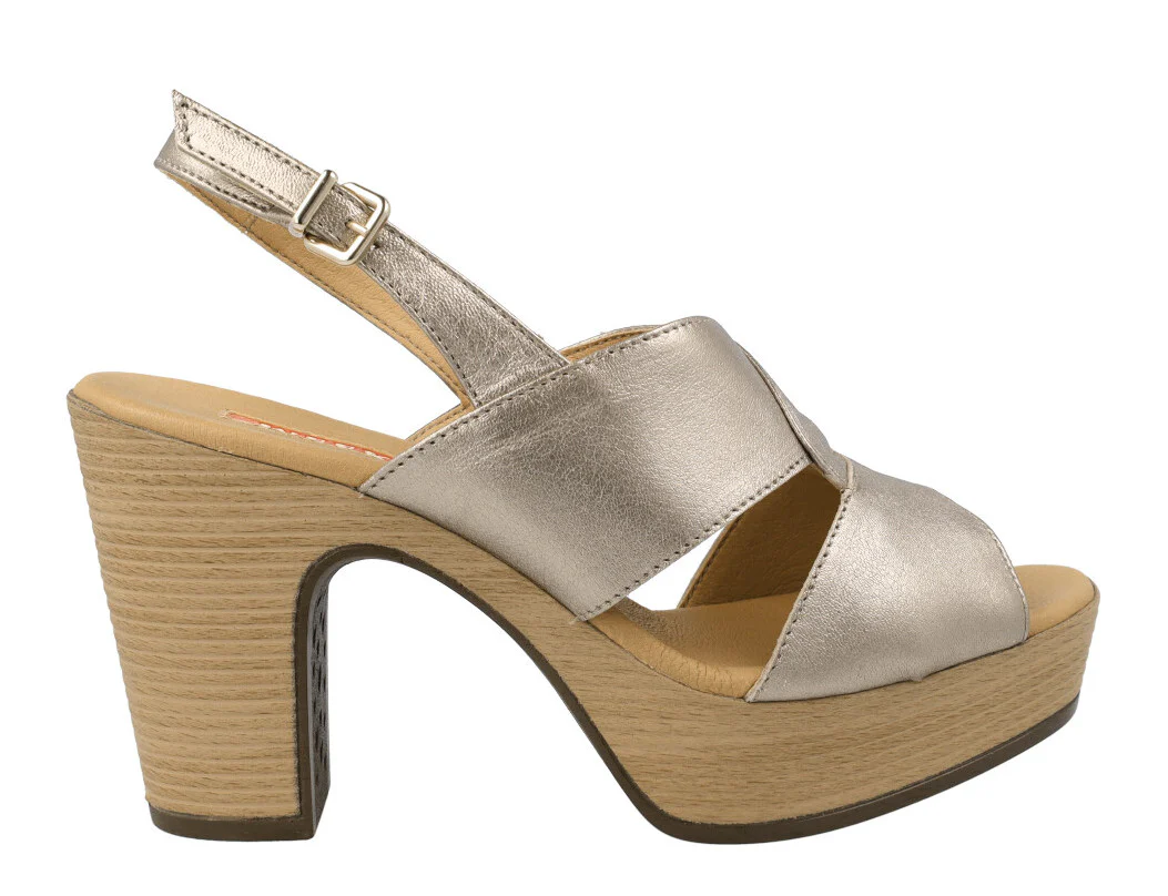 Sandalias de piel Arbórea con tacón y plataforma - Image 5