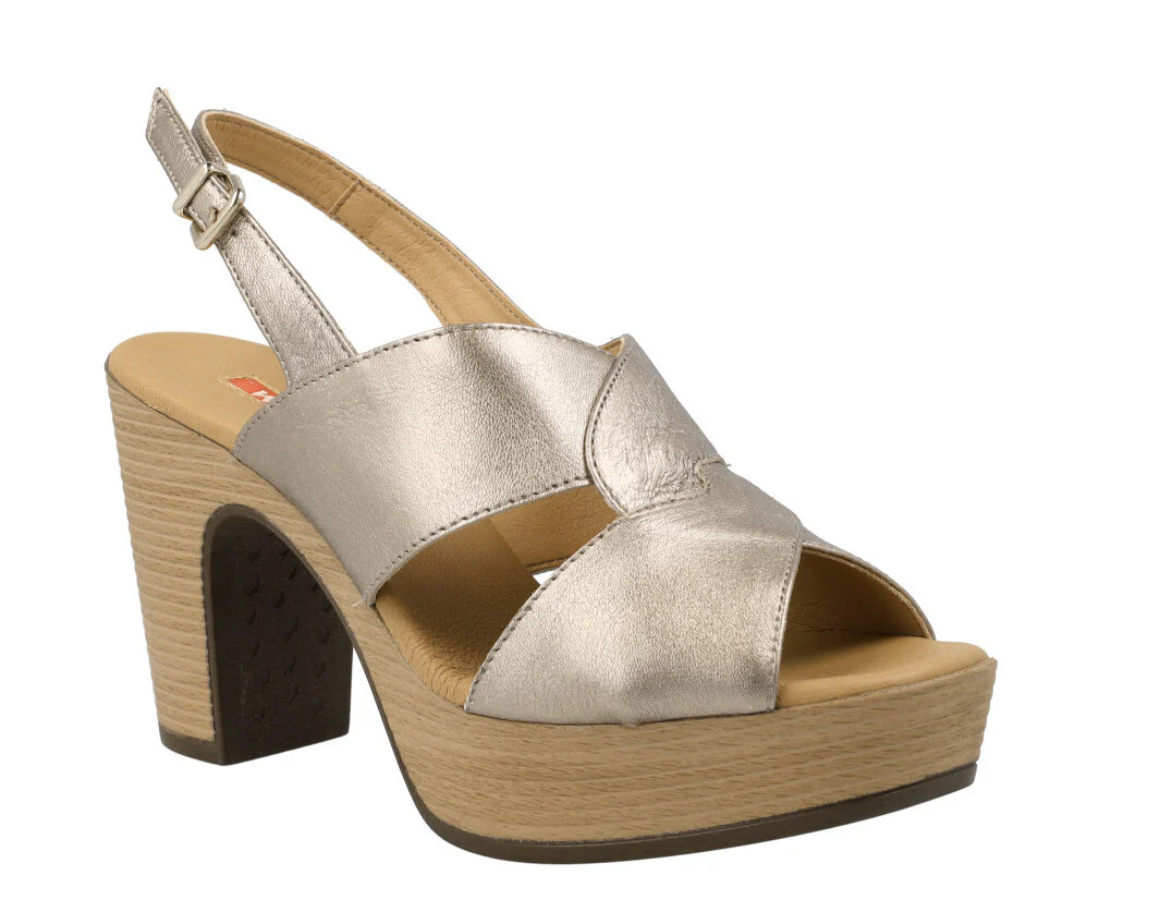 Sandalias de piel Arbórea con tacón y plataforma - Image 6