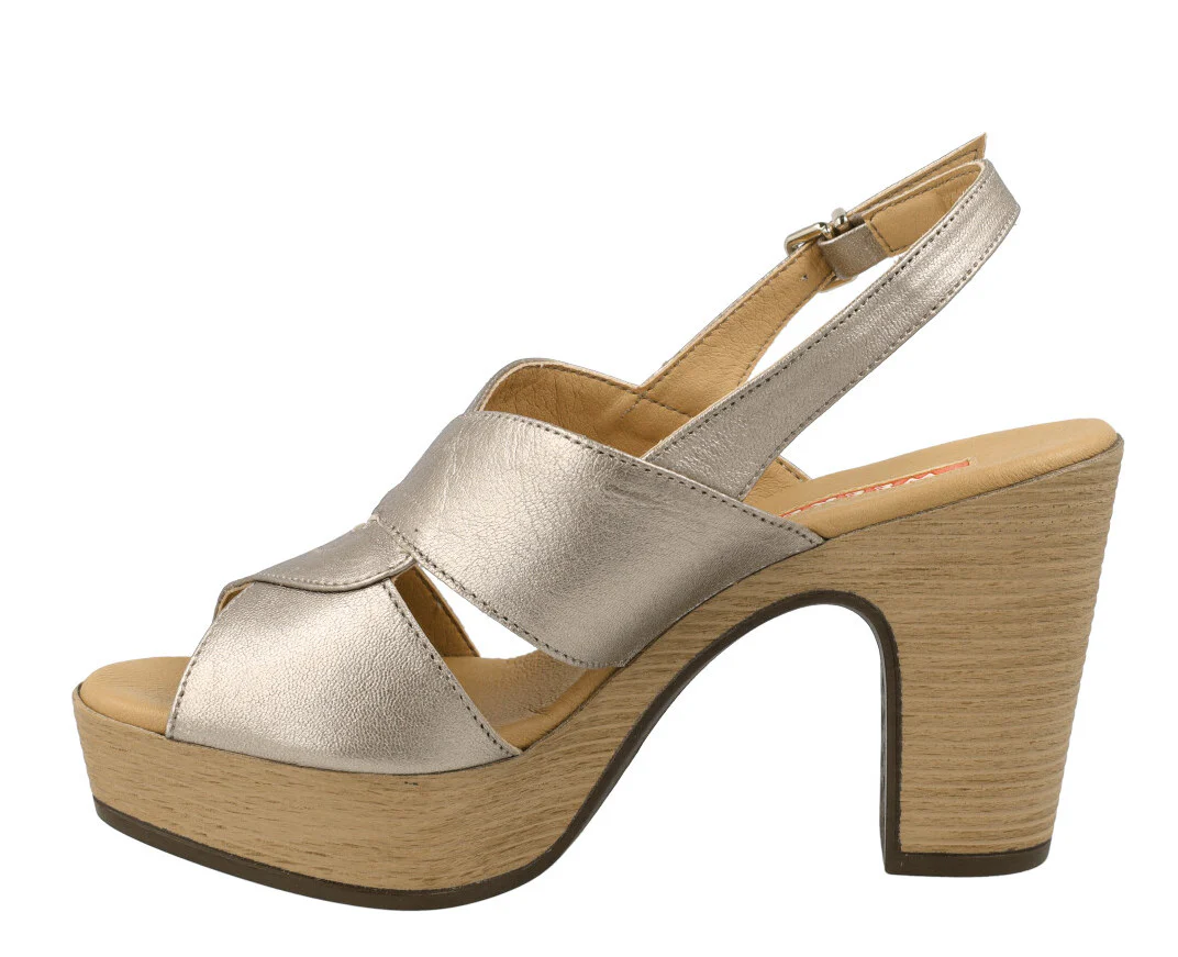 Sandalias de piel Arbórea con tacón y plataforma - Image 7