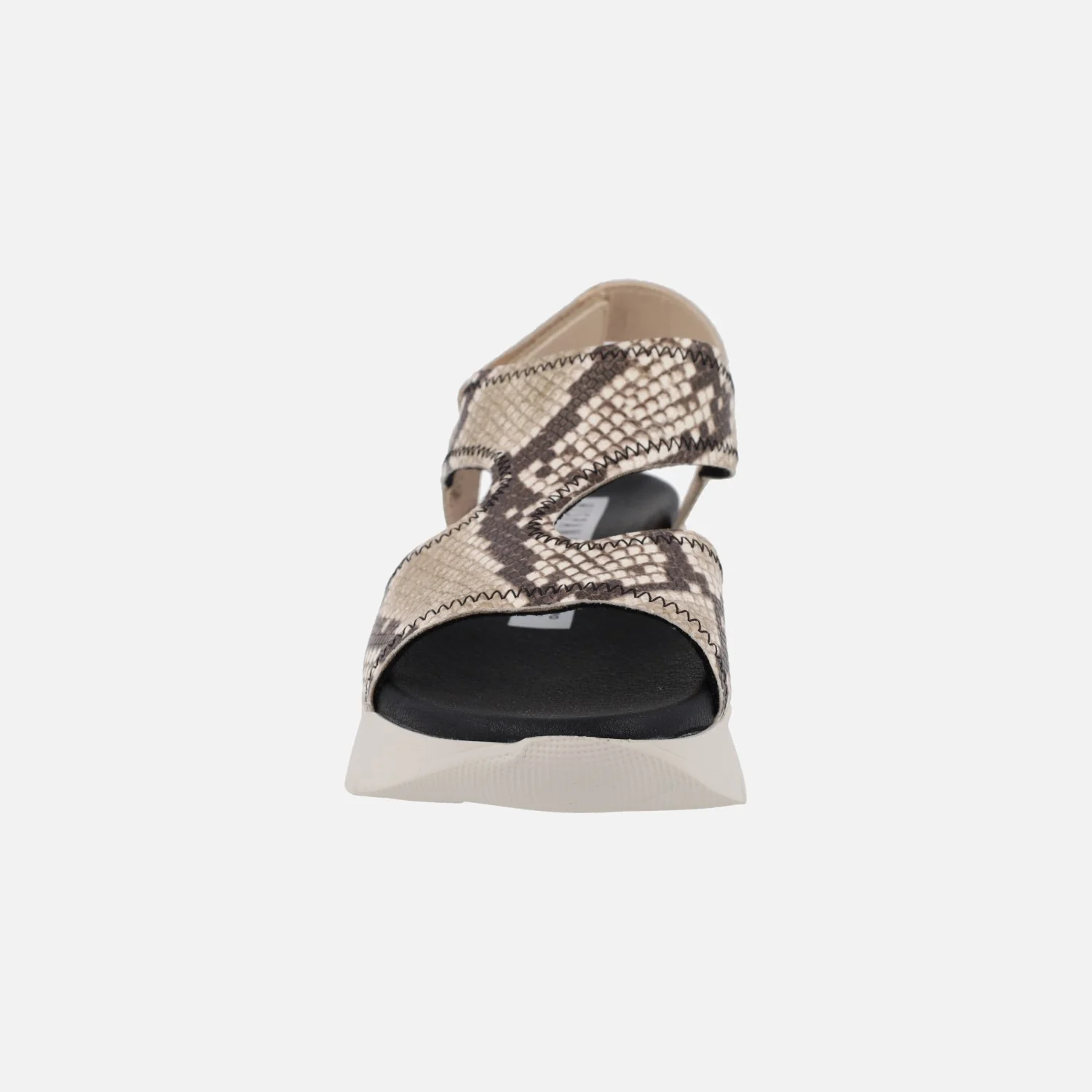 Sandalias de piel con cierre de velcro y plataforma - Image 10